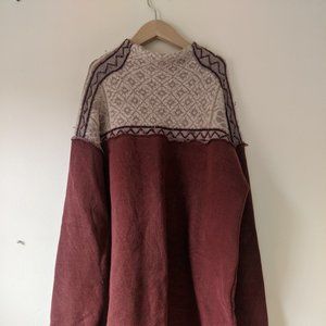 Free people maroon sweatshirt